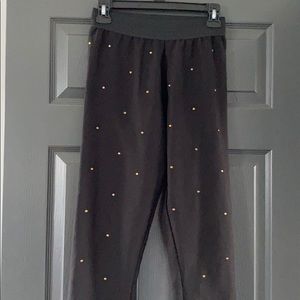 Gold polka dotted pants